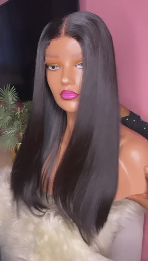 NATURE BLACK WIG (wavy, straight, curly)