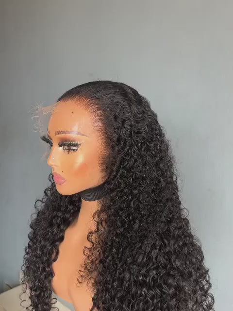 
                  
                    Load and play video in Gallery viewer, NATURE BLACK WIG (wavy, straight, curly)
                  
                