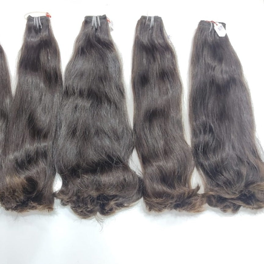 STRAIGHT | DOUBLE DRAWN (VIRGIN) | Real Indian Human Hair | Highest Quality